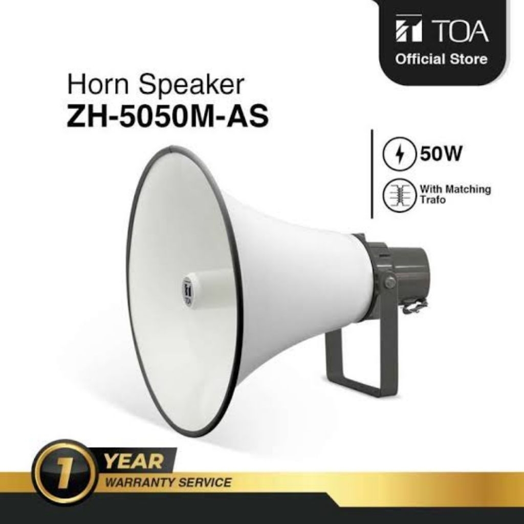 speaker horn TOA 50watt plus travo matching TOA ZH5050M original TOA