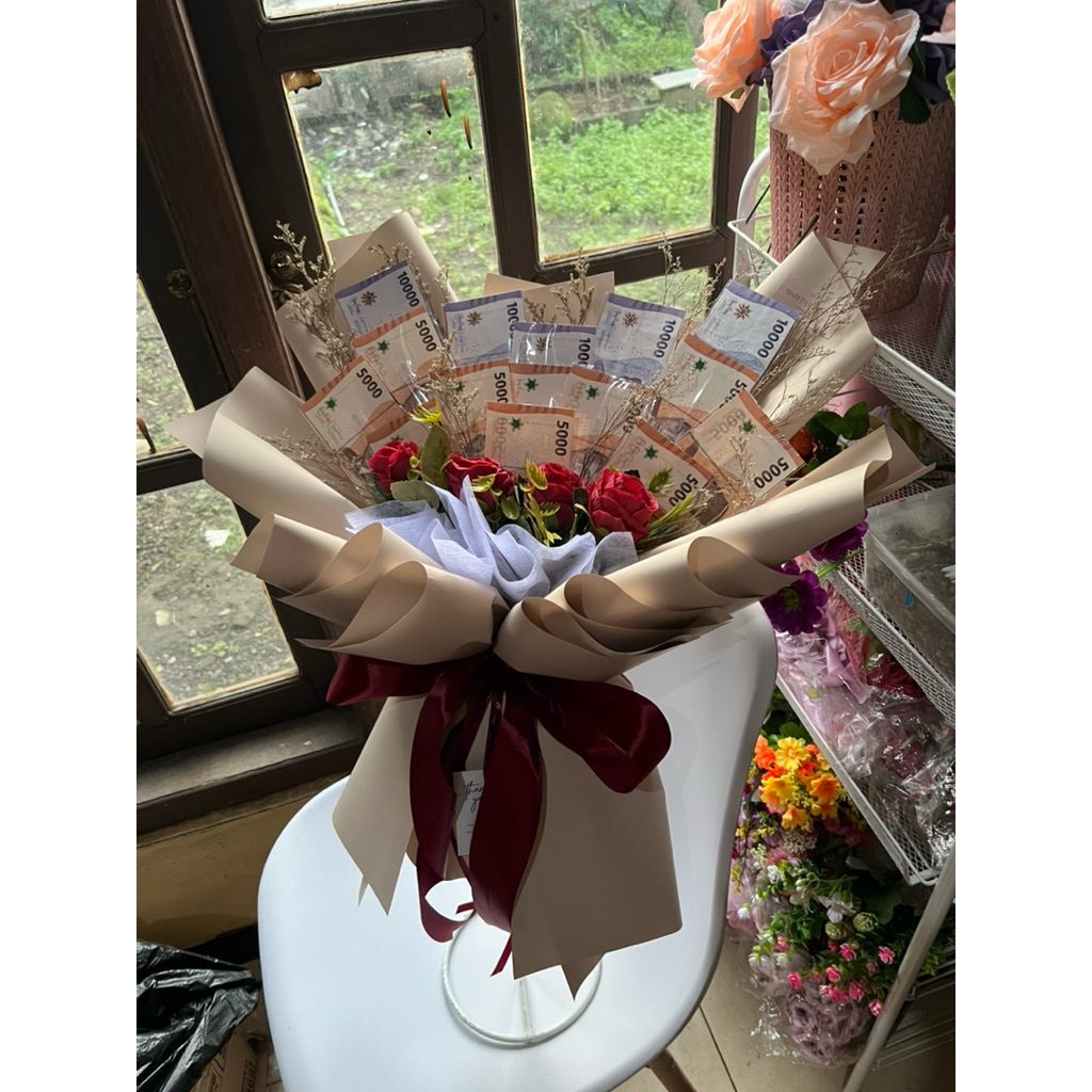 MONEY BUKET PREMIUM MIX ARTIFICIAL FLOWER