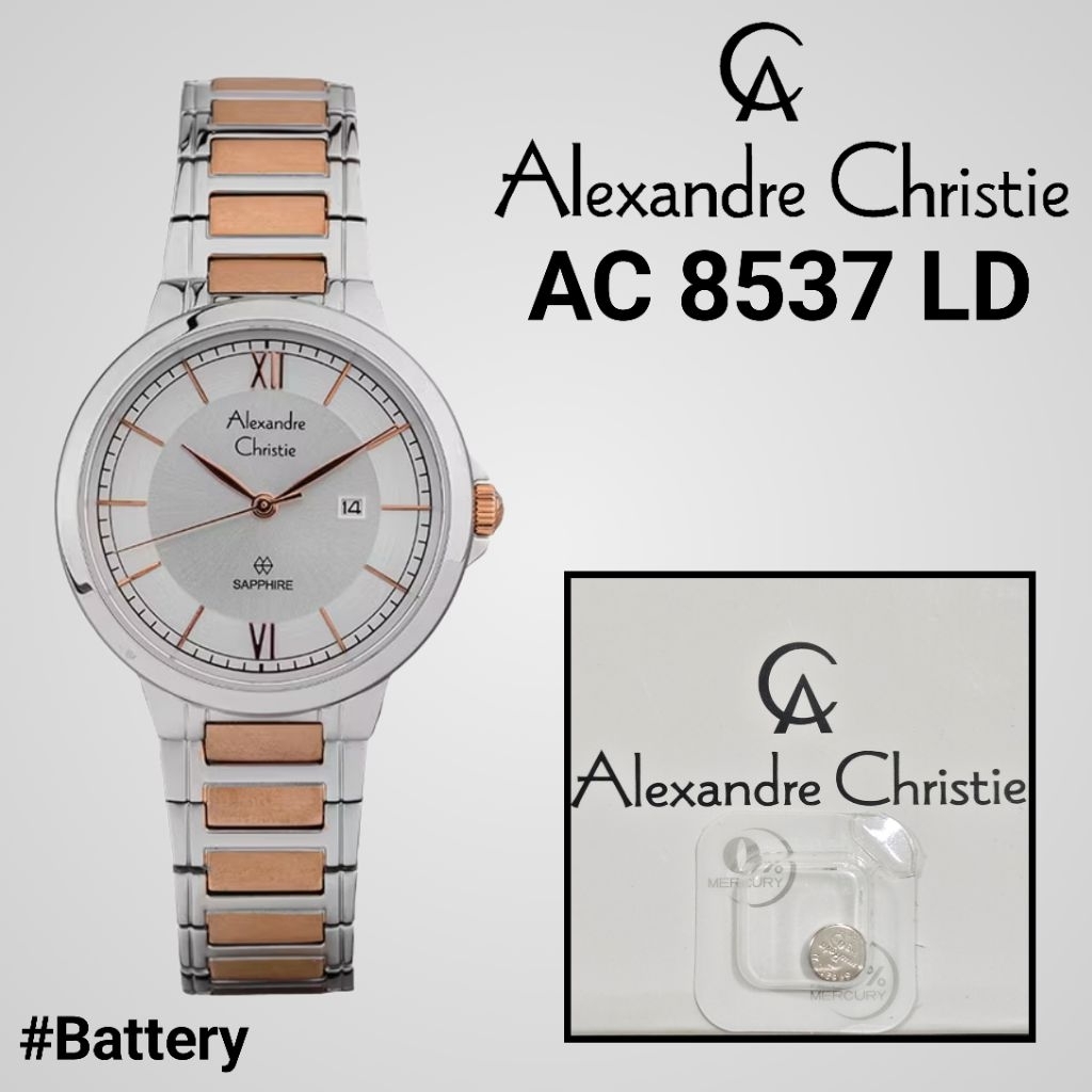 Baterai Jam Tangan Alexandre Christie AC8537MD & 8537LD