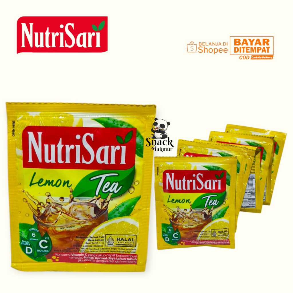 

NUTRISARI DENGAN RASA LEMON TEA 1 RENCENG 10 PCS