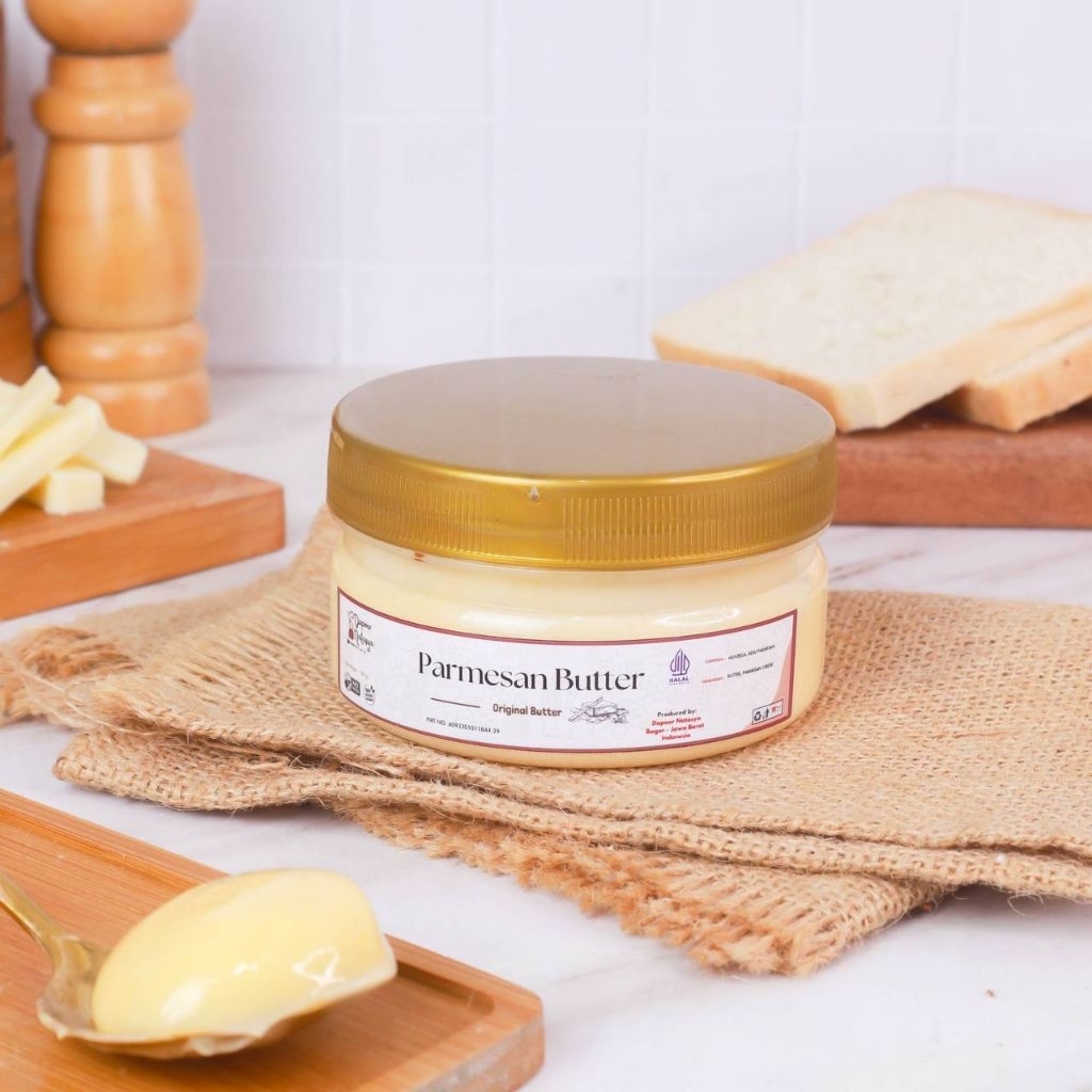 

Dapoer Natasya - Parmesan Butter Original | Mentega Keju Parmesan | With Garlic | With Herb | Premium Quality | 100% Butter Newzeland (150 gr)