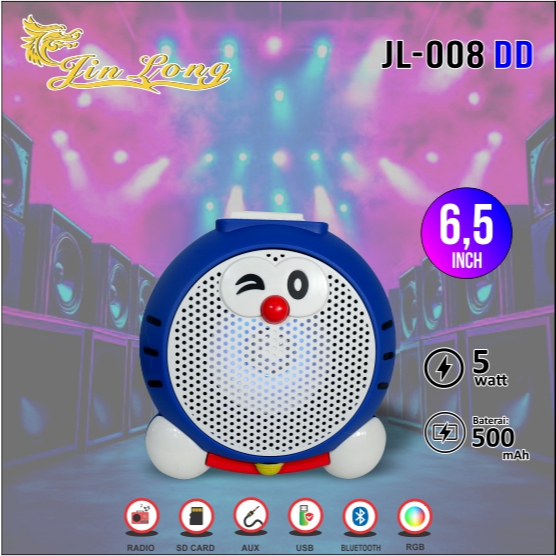 SPEAKER WIRELESS SUPER BAS-BONUS MIC-MODEL : JL-008 DD