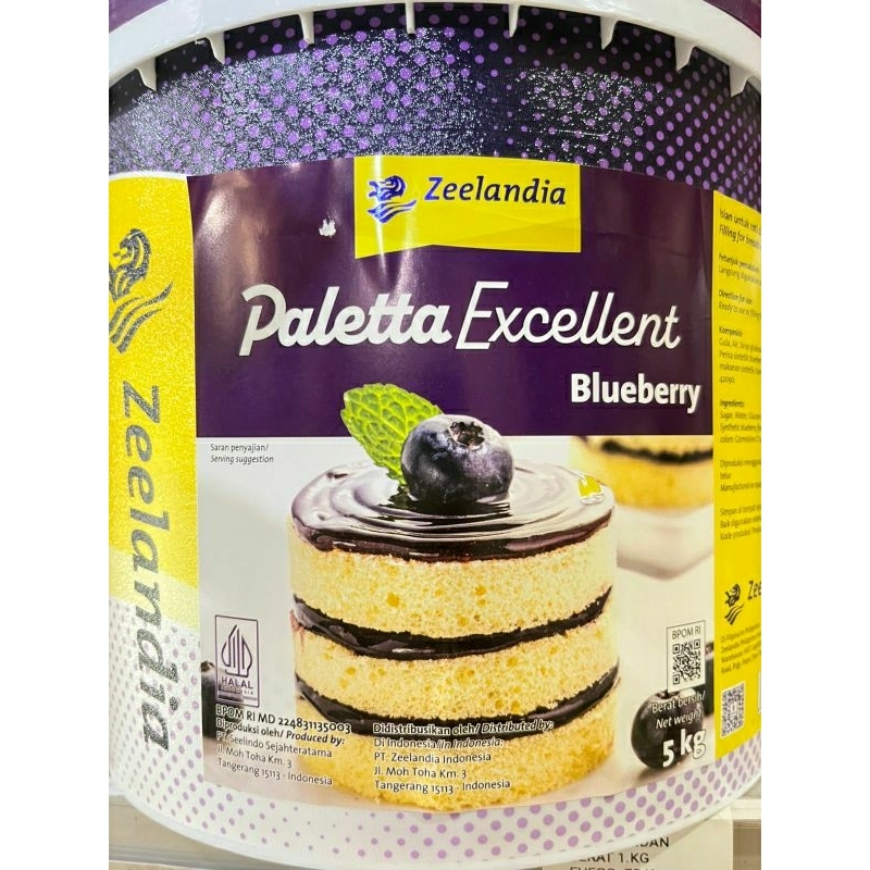 

Zeelandia Paletta Excellent Blueberry ( Selai Blueberry ) 5kg