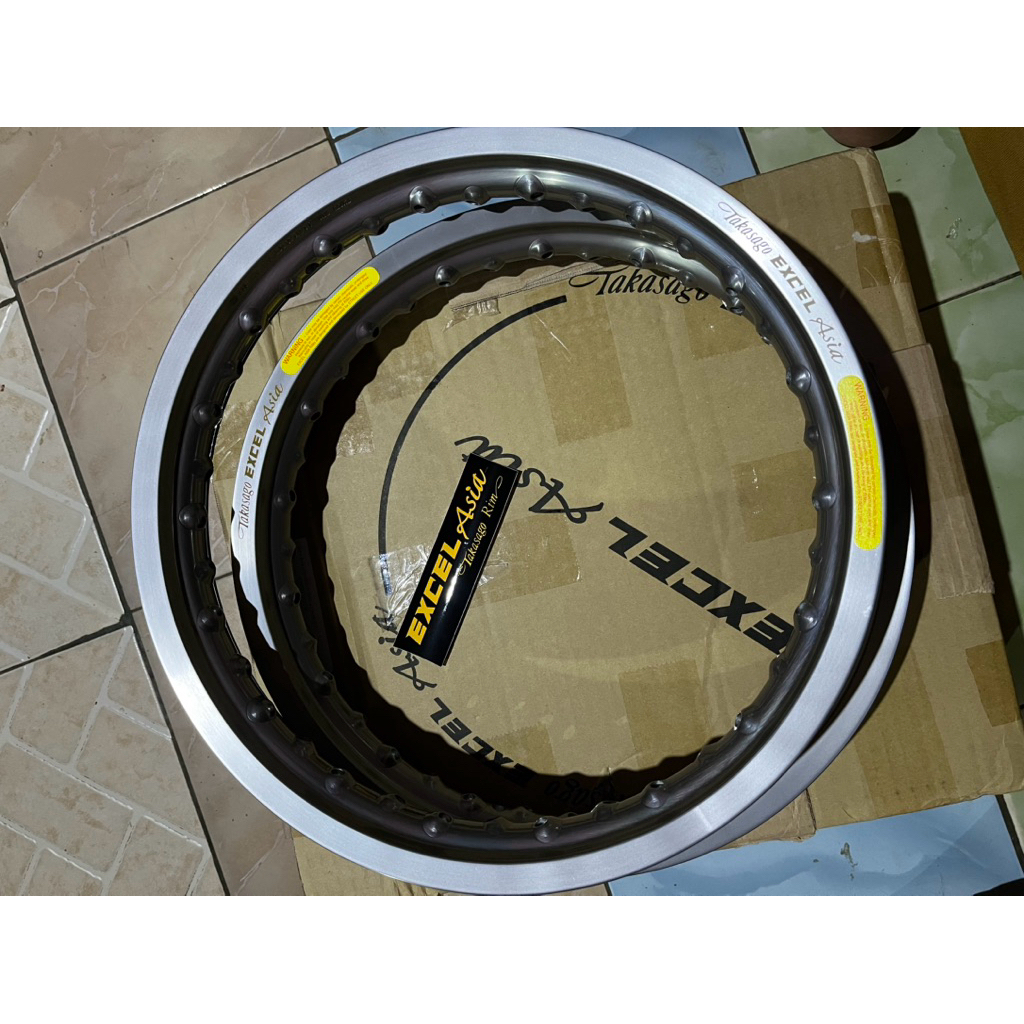 Velg Takasago Excel Asia 1 Set Ring 14 / 1.60 Titanium MADE IN MALAYSIA