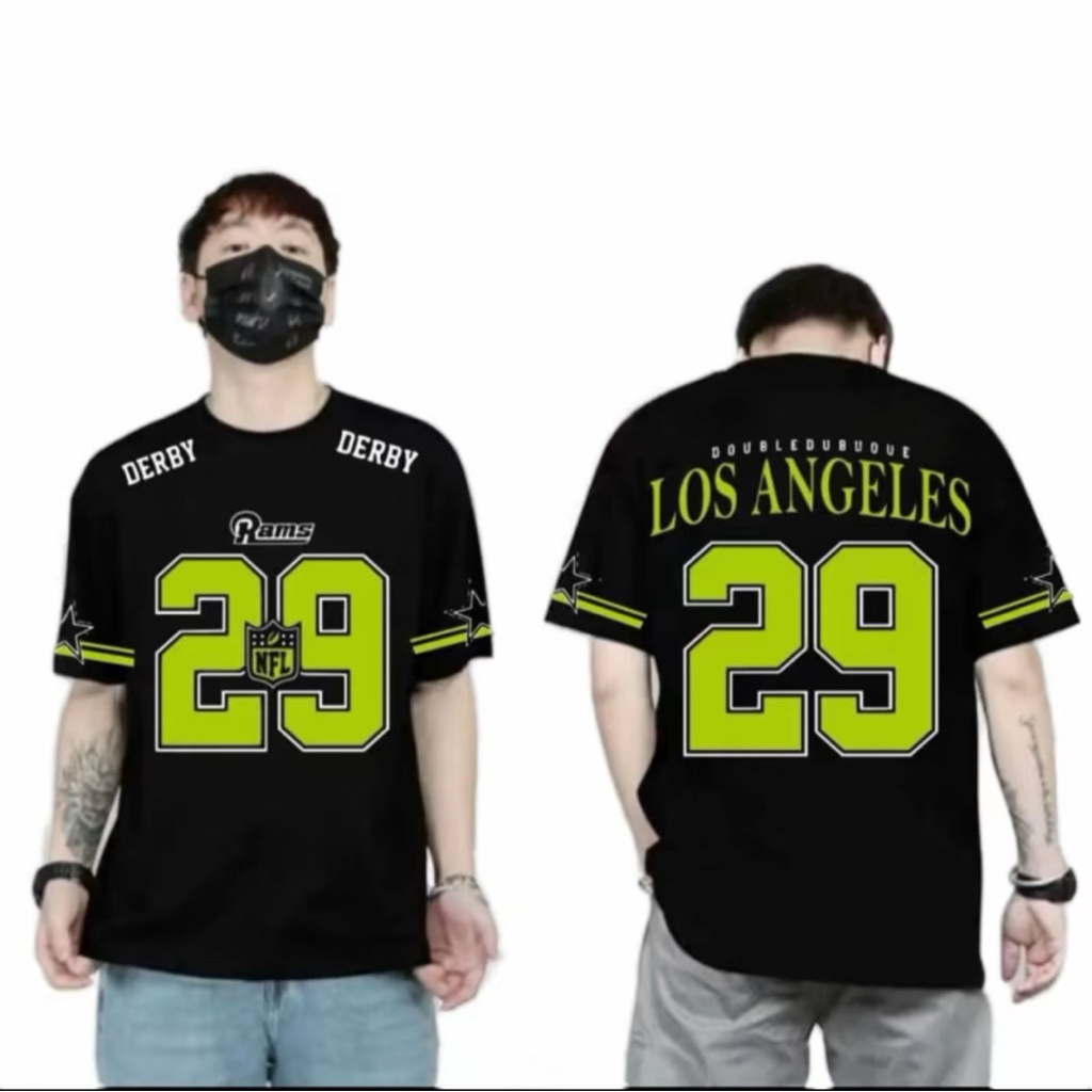kaos distro pria dan wanita 29 los angles pink / baju kaos distro animasi terlaris dan termurah 2025