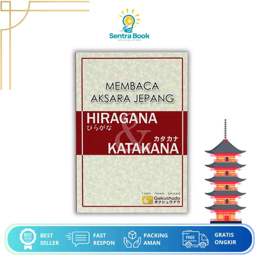 Buku Membaca Aksara Jepang Hiragana & Katakana Metode Gakushudo