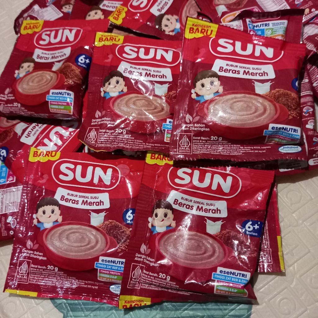 

SUN Bubur Sereal Susu beras merah 6+