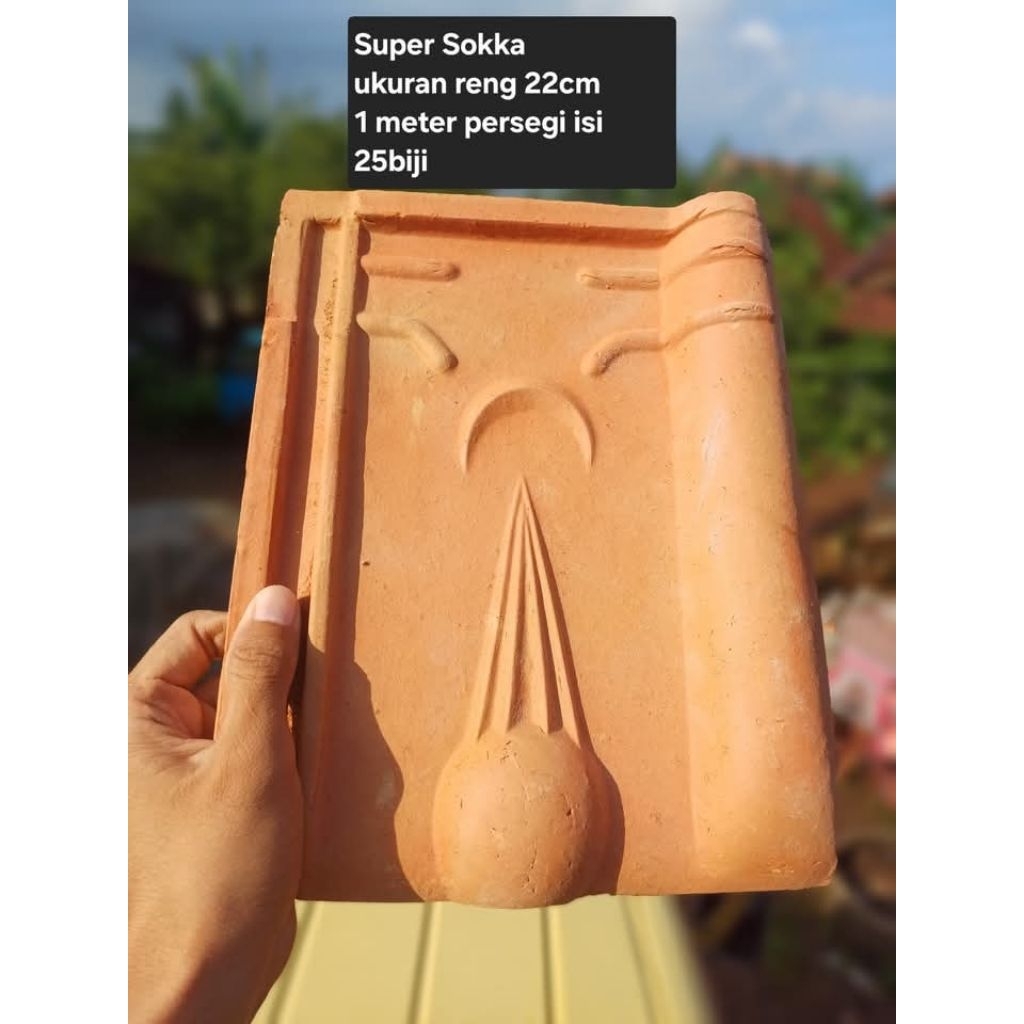 genteng sokka kodok kualitas bagus bahan tanah liat pilihan