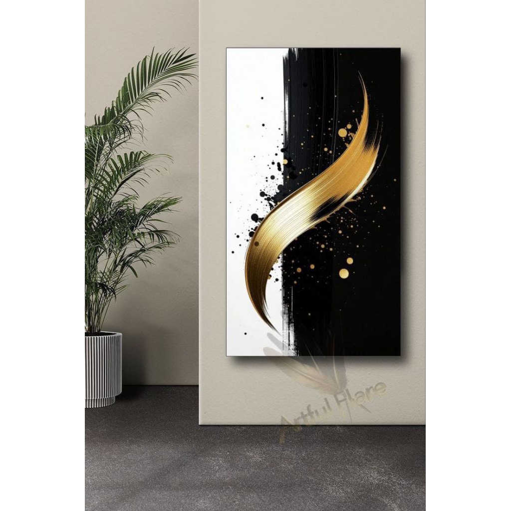 lukisan abstrak minimalis modern