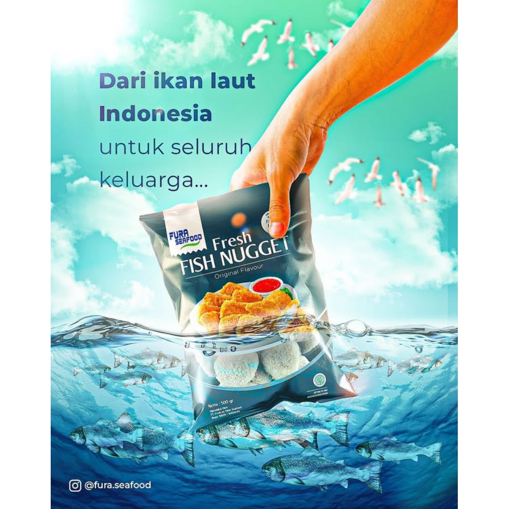 

Fura Fresh Fish Nugget 500gr | Nugget Ikan Lezat & Renyah | Frozen Food Halal Praktis