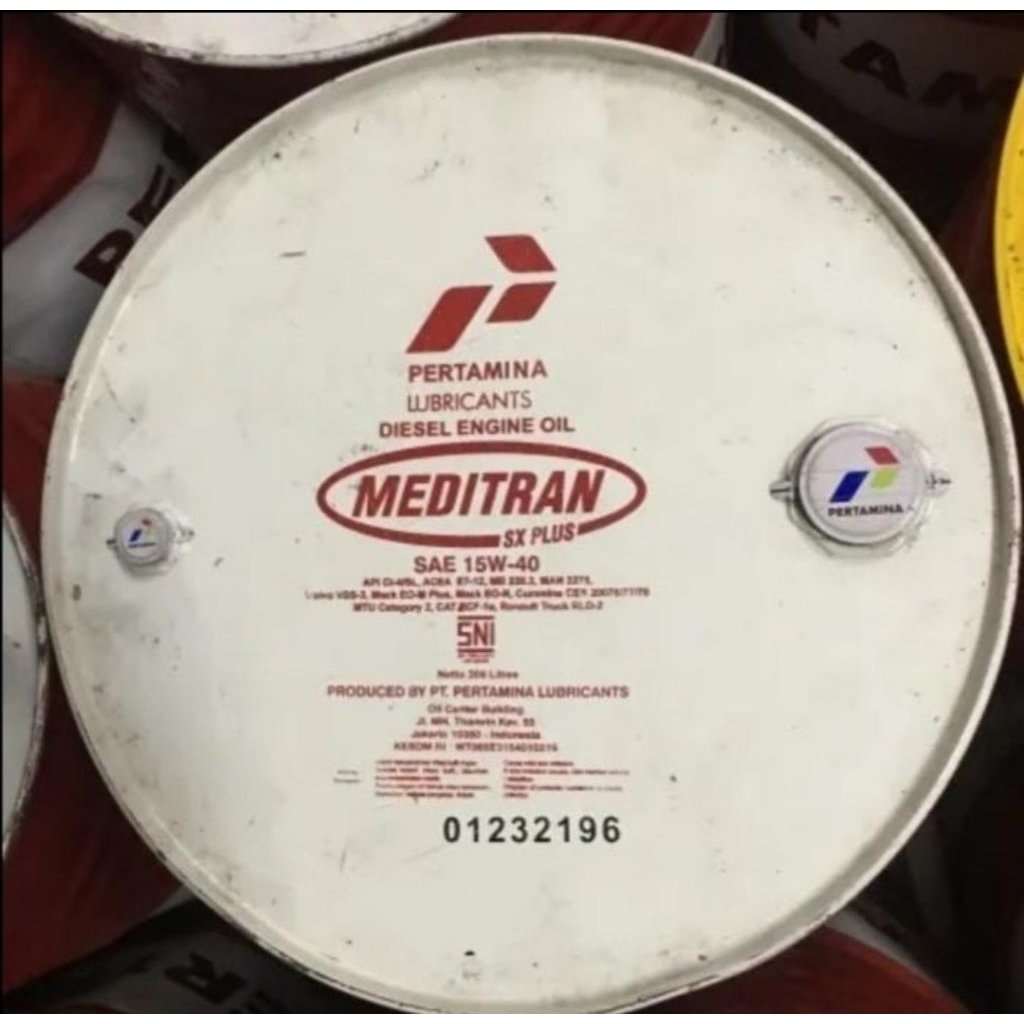 OLI MESIN DIESEL PERTAMINA DRUM MEDITRAN SX PLUS CI-4 15W-40 209L
