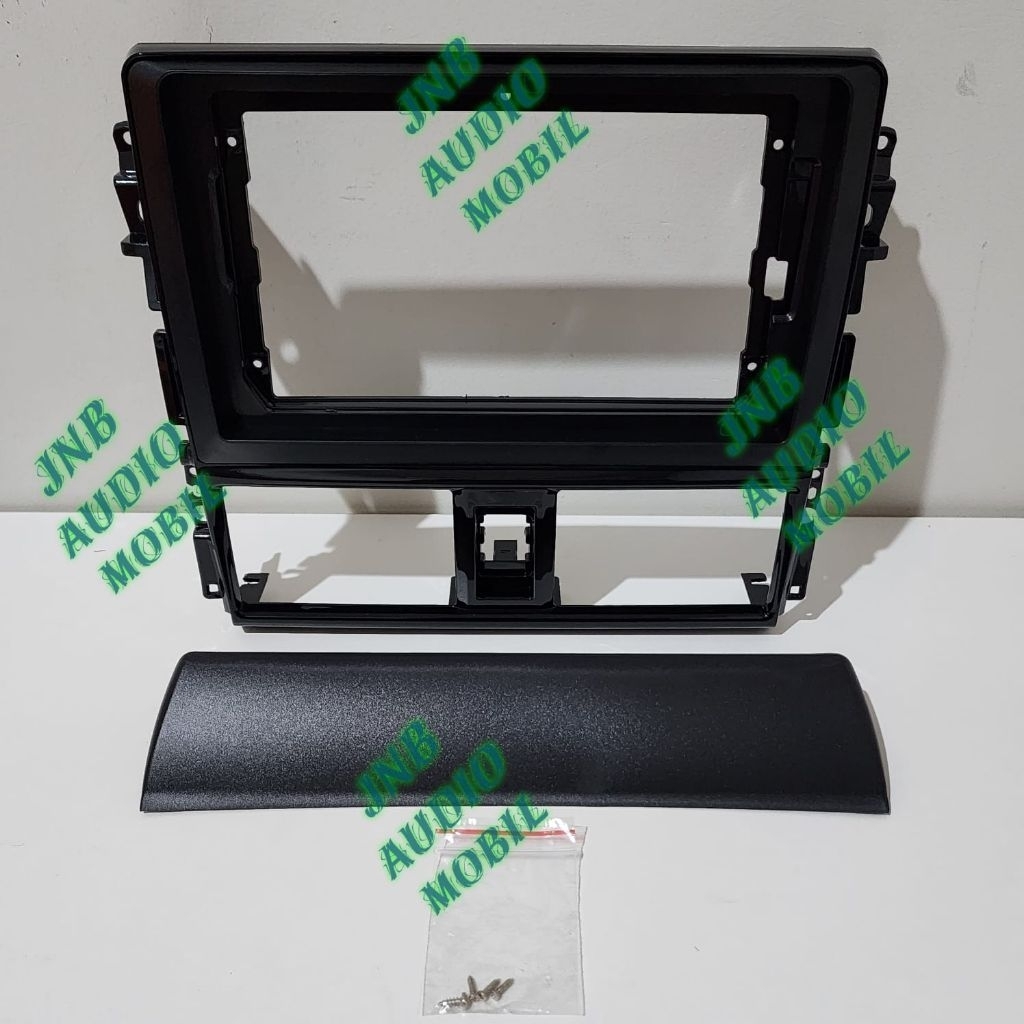 Frame head unit tv mobil android 9 inch mobil toyota vios 2013-2018 free baut