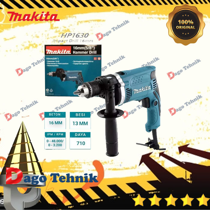 Makita HP 1630 mesin bor listrik 16 mm original