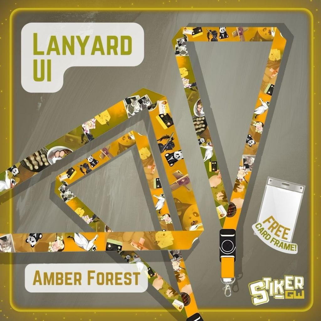 

Lanyard UI dan Frame | Amber Forest | Universitas Indonesia | Lanyard Makara Hutan Amber Kuning Hijau