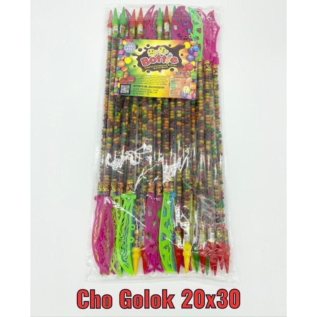 

Coklat Cemilan Snack Pedang Panjang Plastik Mainan Anak Murah Smiling Chacha (isi 30 pcs)