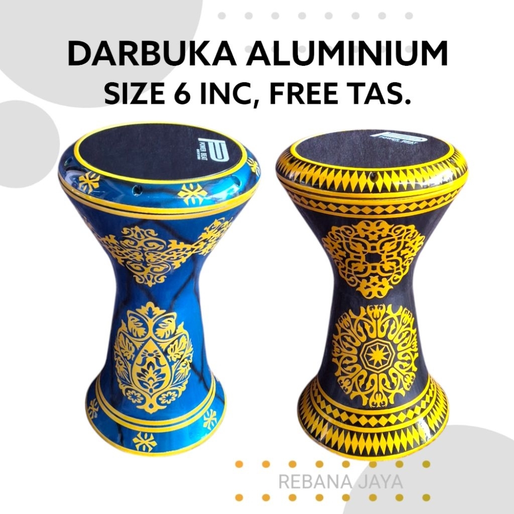 Darbuka Aluminium Dumbuk Calti / Darbuka Anak Size 6 inc