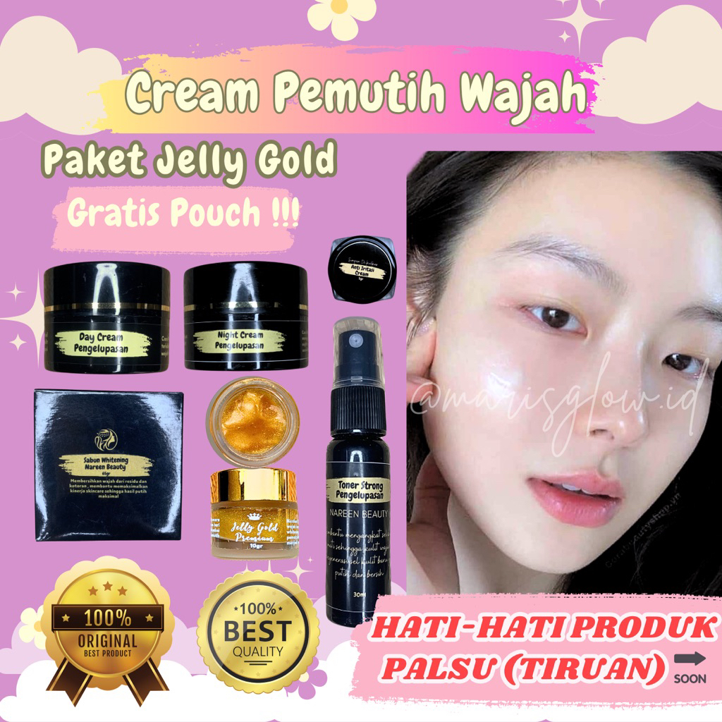 CREAM PEMUTIH WAJAH (PAKET PENGENCANG KULIT) CREAM PEMUTIH WAJAH AMPUH