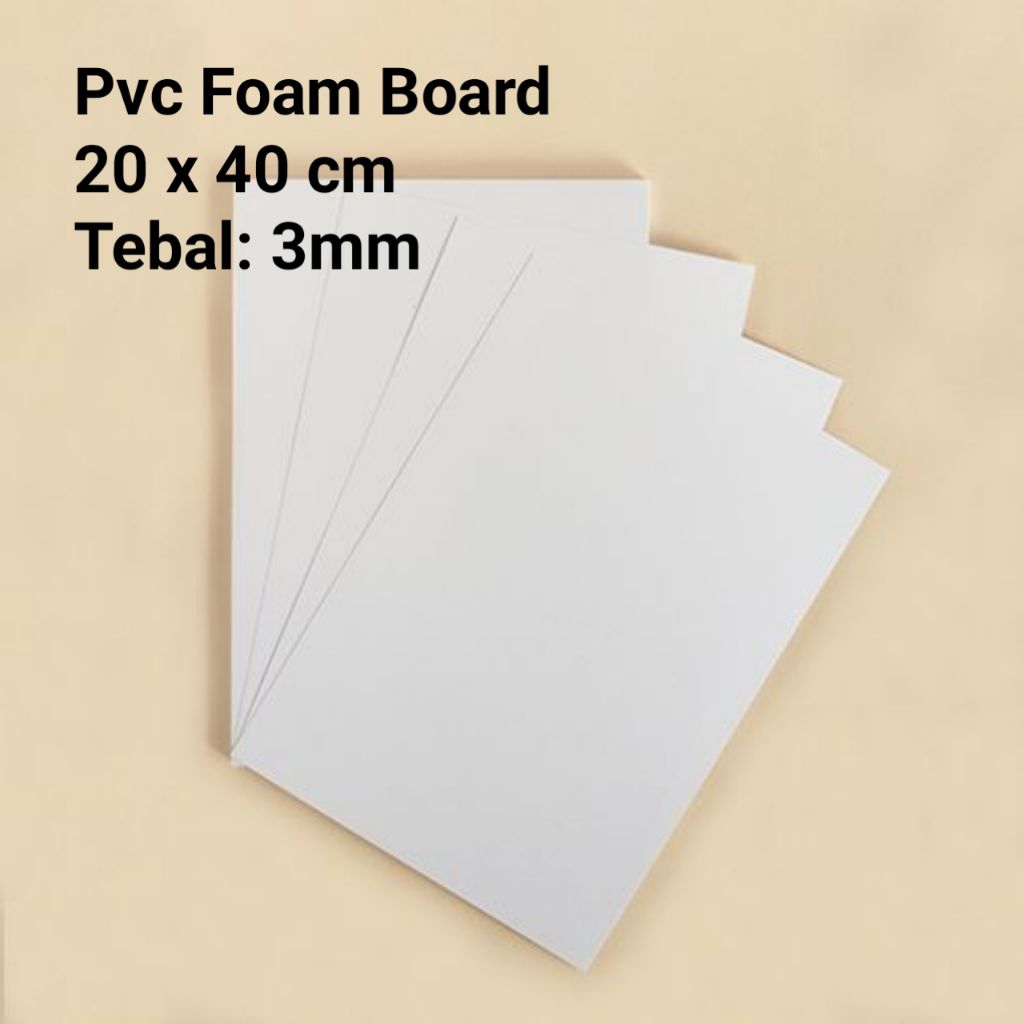 

PVC Lembaran 20x40 tebal 3mm / PVC Foam Board 20x40 tebal 3mm