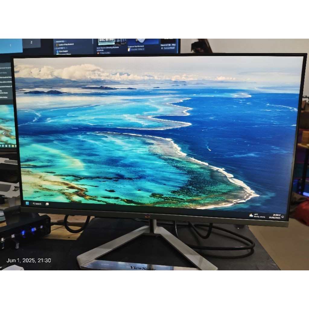 Viewsonic VX2476-SH 24 inch 75hz Full set - ada video bukti - bekas pemakaian pribadi