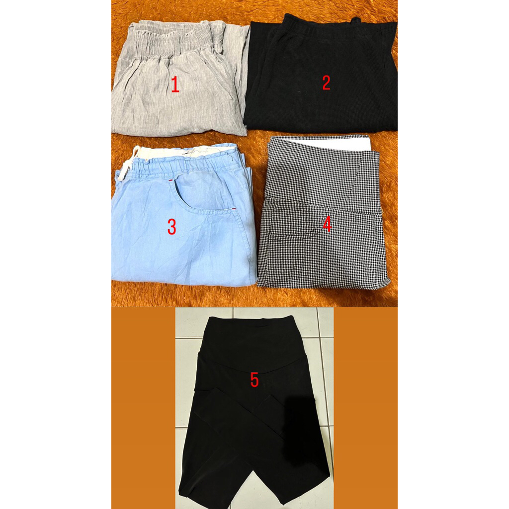 [PRELOVED] Jeans Bawahan Rok Celana Kulot Hitam Highwaist Kullot Wanita Murah Bagus Berkualitas