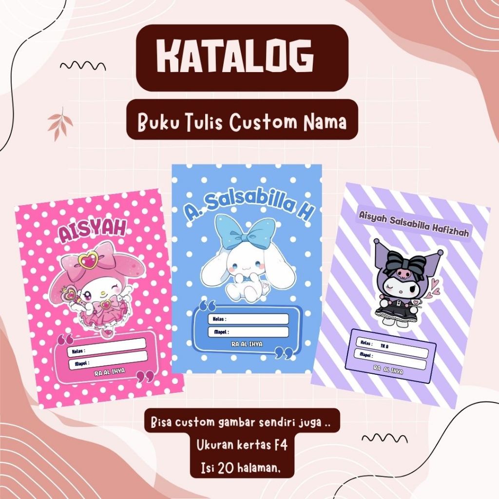 

BUKU TULIS CUSTOM NAMA SERIES CAMPUR