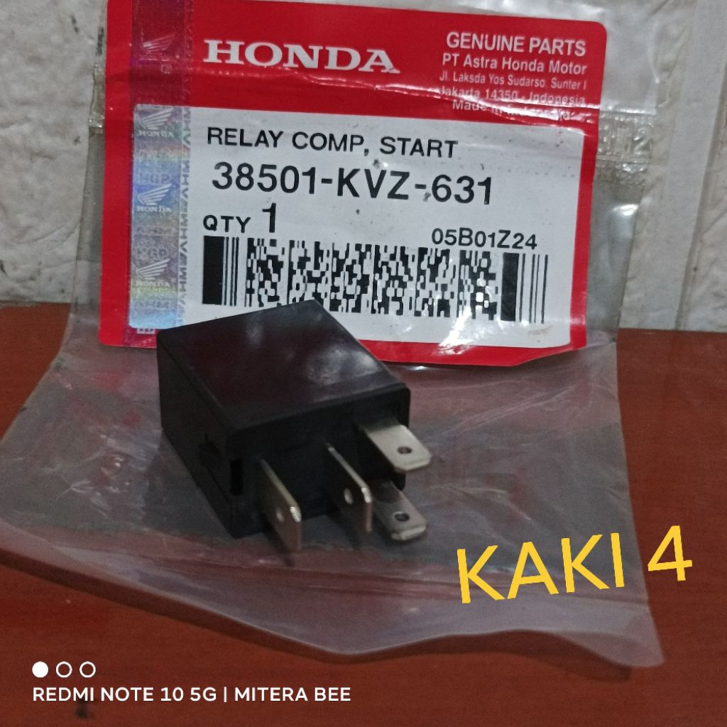 relay pusat kaki 4 honda beat vario scoopy relay bendix stater honda beat kaki 4