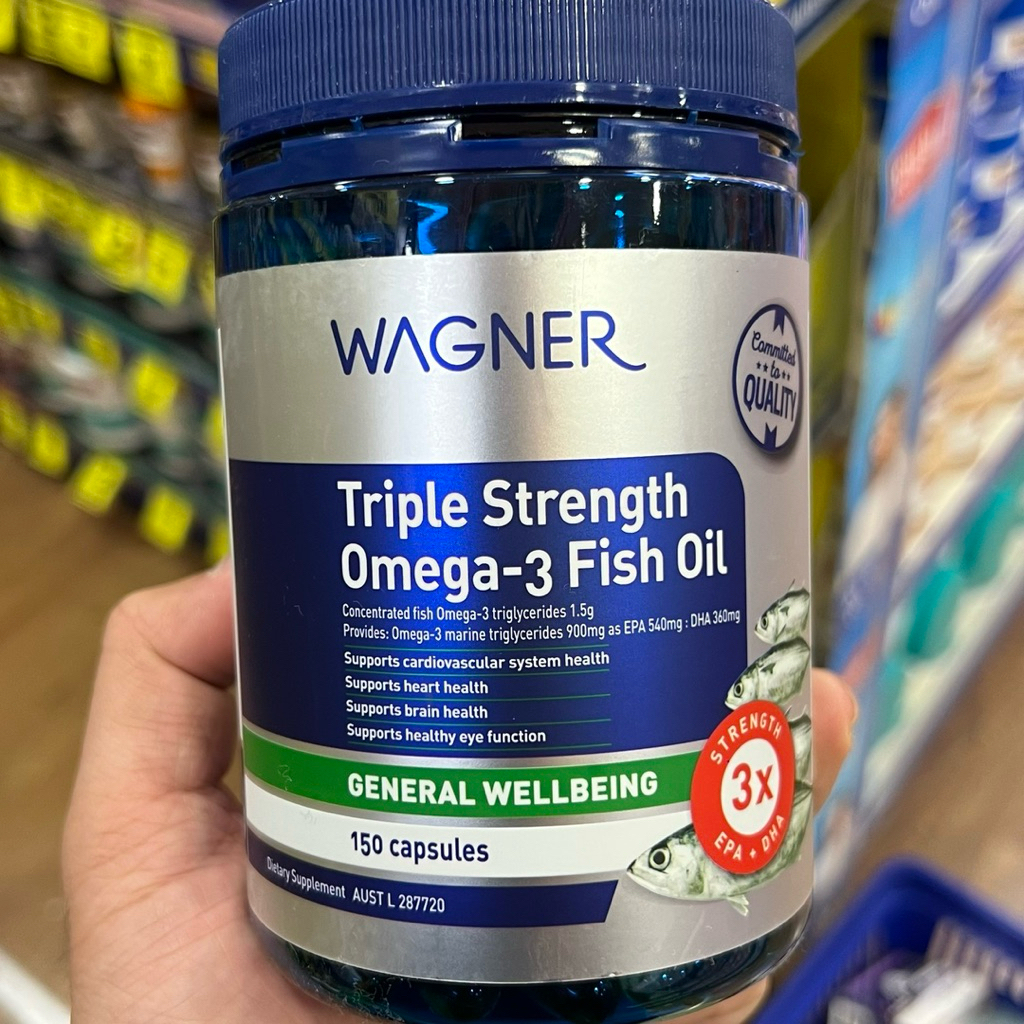 Wagner Triple Strength Omega-3 Fish Oil 150 Capsules
