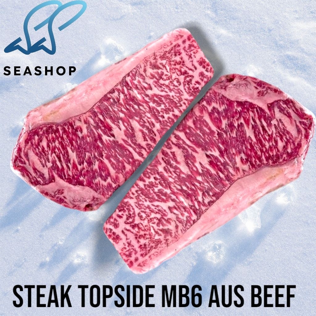 

Beef Steak Wagyu Topside MB 6-7 - Daging Sapi Wagyu Marbling Premium Import