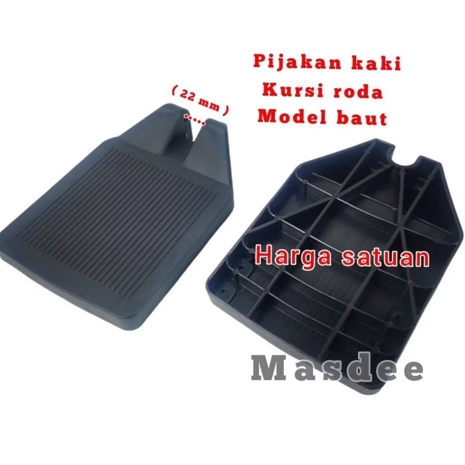 pijakan kaki kursi roda model baut,harga satuan,sparepart kursi roda
