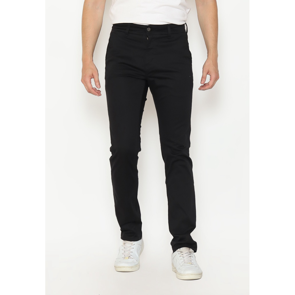 Celana Chino Lois Original HSS006BK - Slimfit Stretch