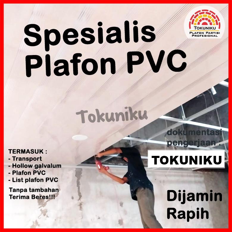 Pasang Plafon PVC Jasa Pasang Plafon PVC + Material Tokuniku Custom Plafon Atap