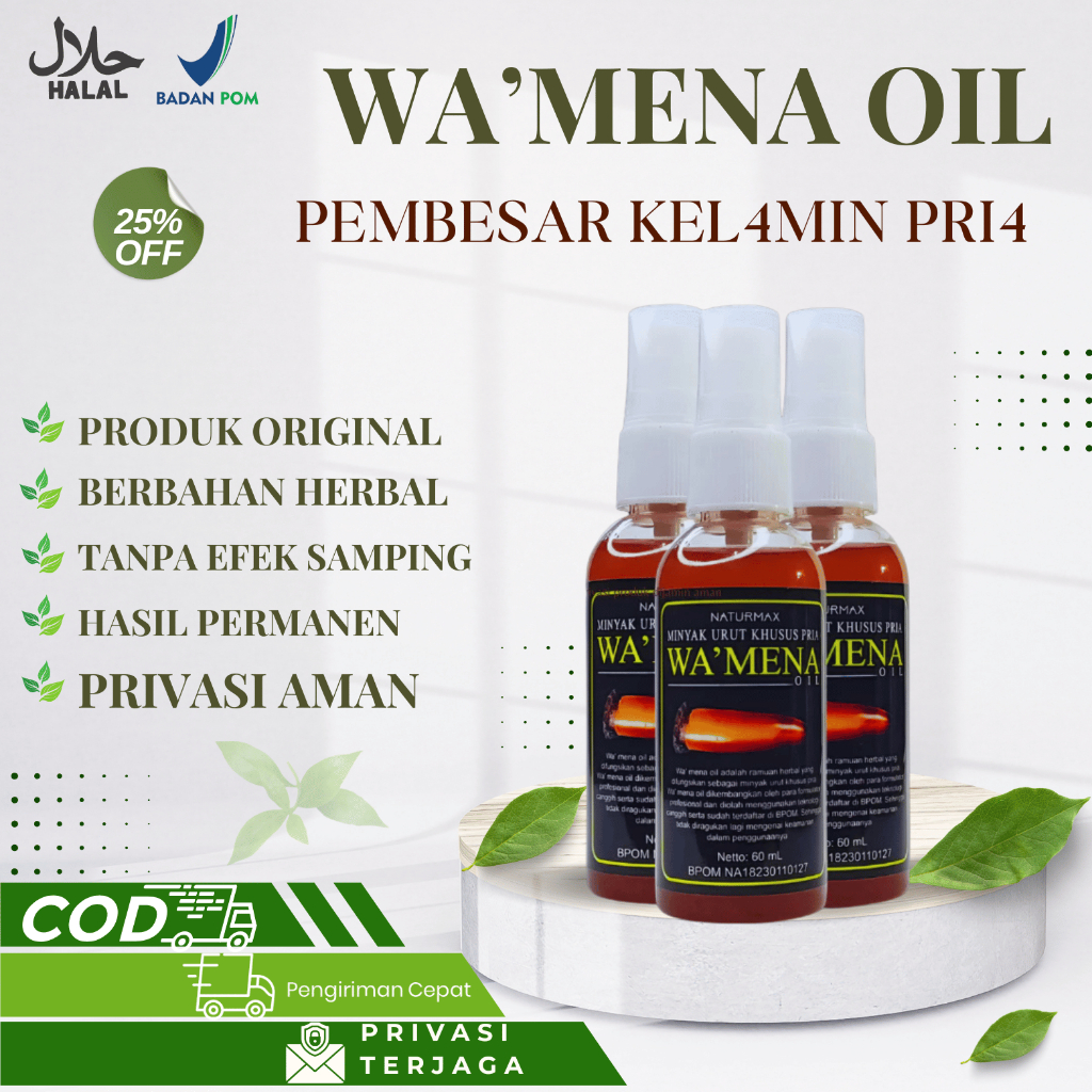 Minyak WAMENA bpom daun tiga jari ORIGINAL Pembesarpenis ampuh BPOM PembesarMR p Obat pembesar
