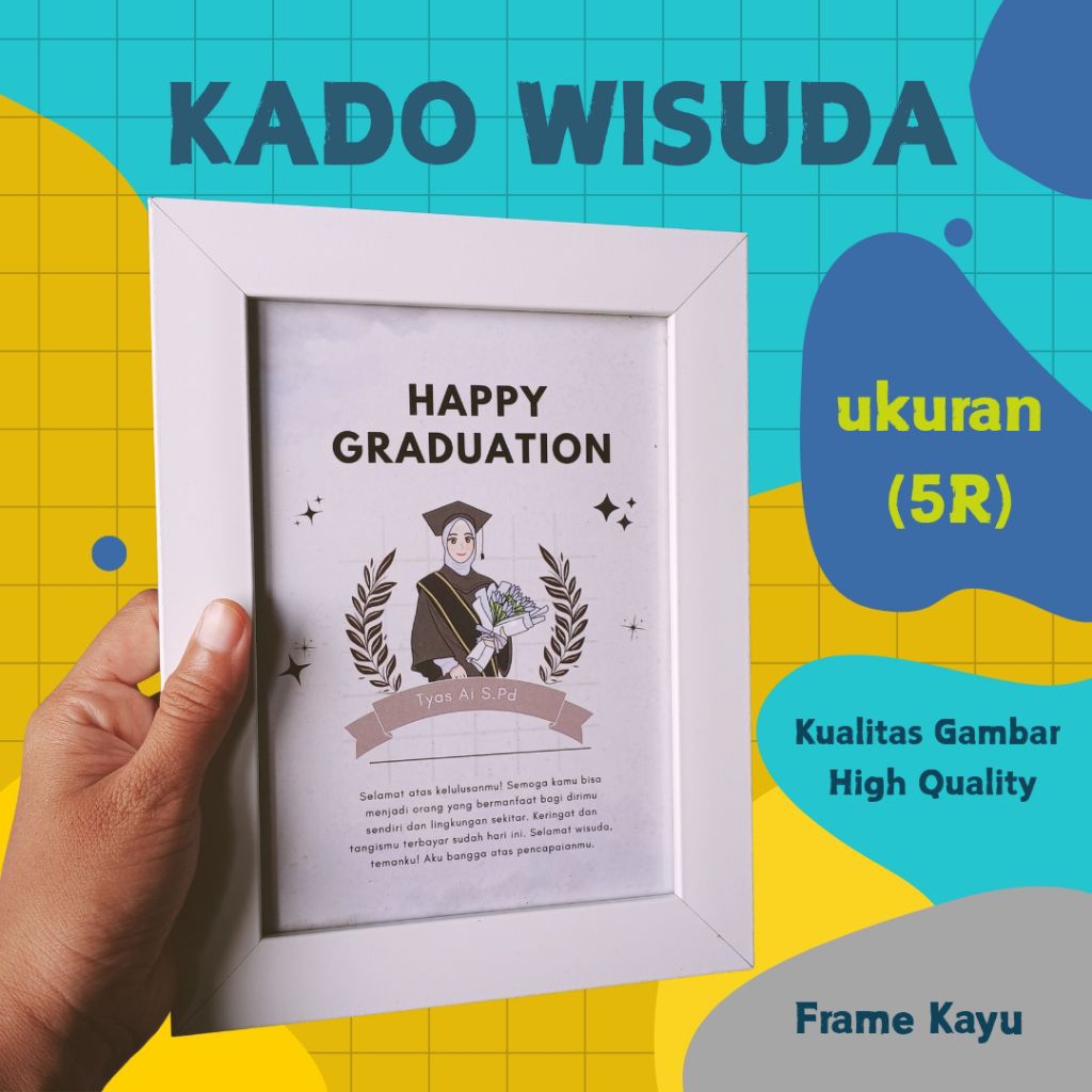 KADO WISUDA - BINGKAI FOTO WISUDA DAN KARAKTER ANIMASI