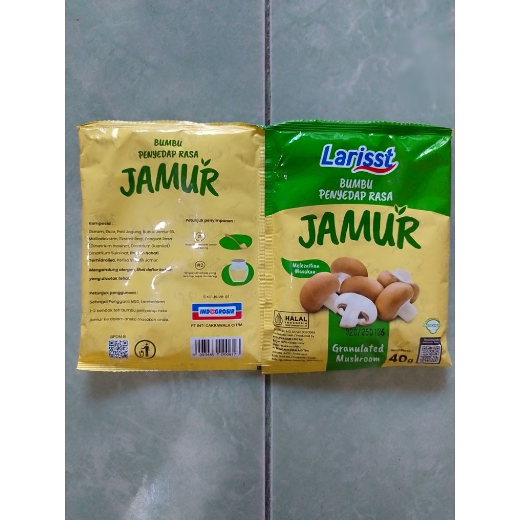 

kaldu jamur bumbu penyedap rasa jamur larisst 40g