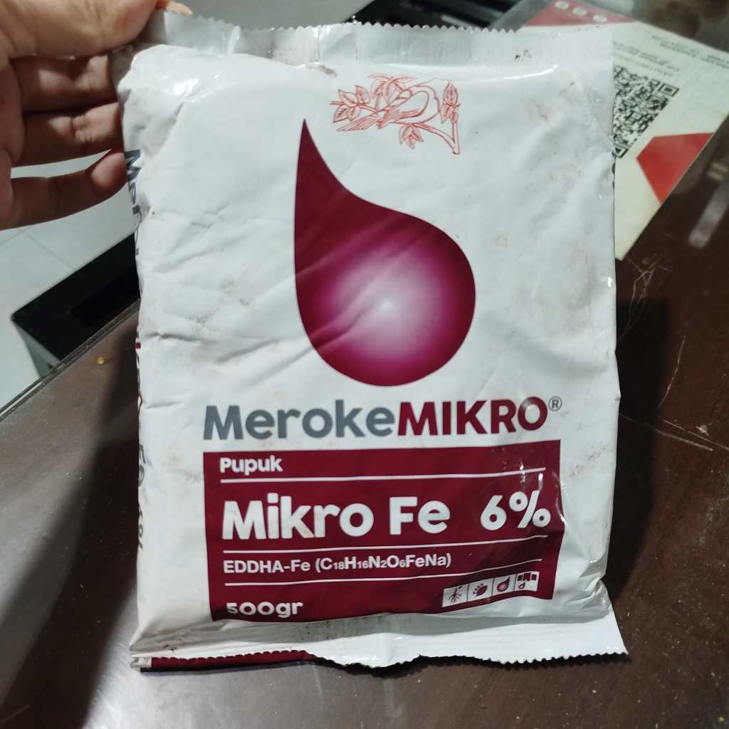 Pupuk Meroke FE-EDDHA 6% FE EDDHA 6% 500 GR