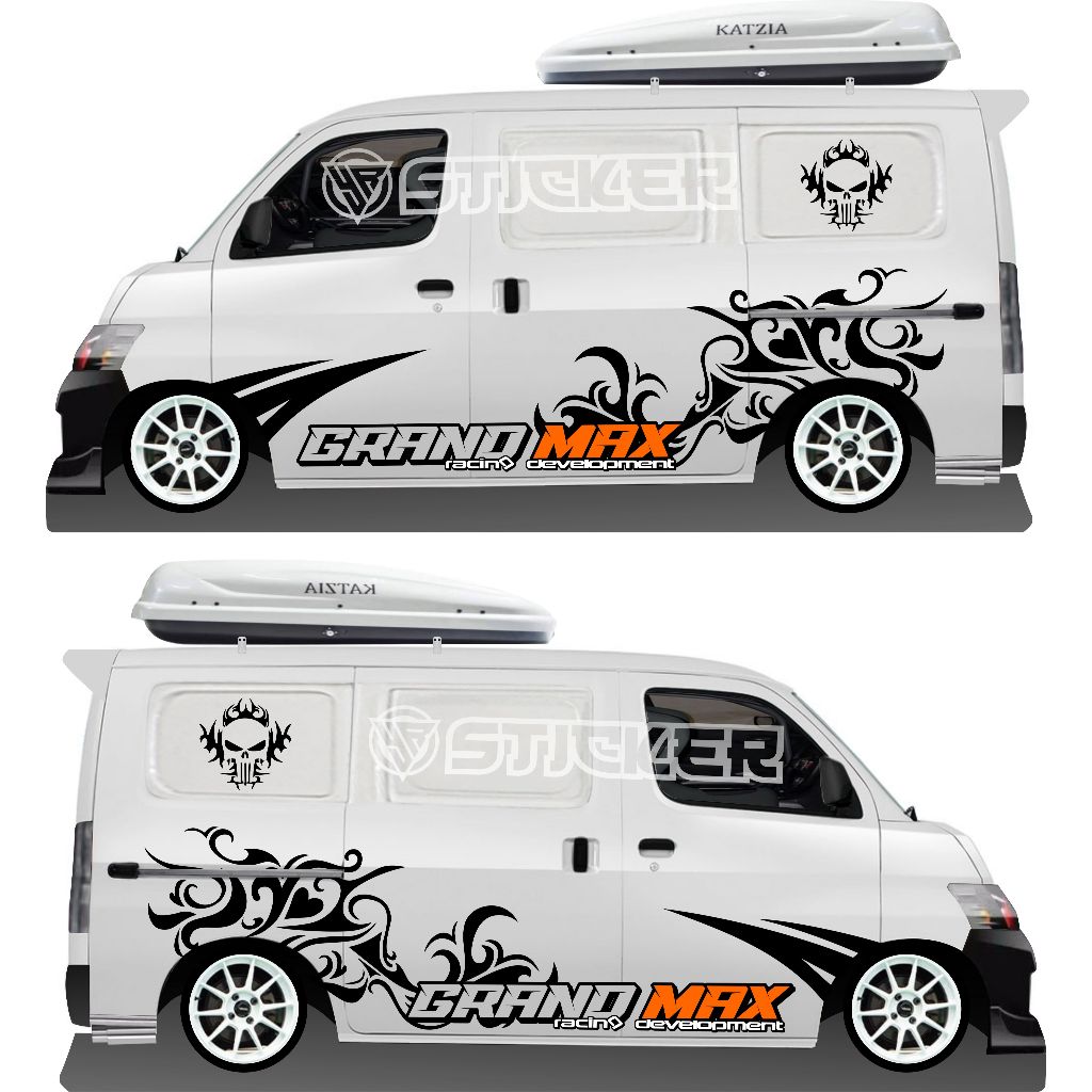 CUTTING STICKER TRIBAL MOBIL GRANDMAX BLINDVAN GRANMAX MINI BUS LUXIO SERENA DLL