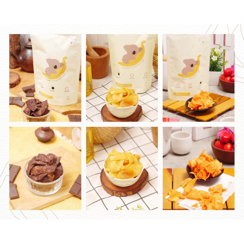 

PAKET RESELLER 10 PCS KERIPIK PISANG COKLAT ORIGINAL DAN BALADO PAKET VARIAN BUBUK