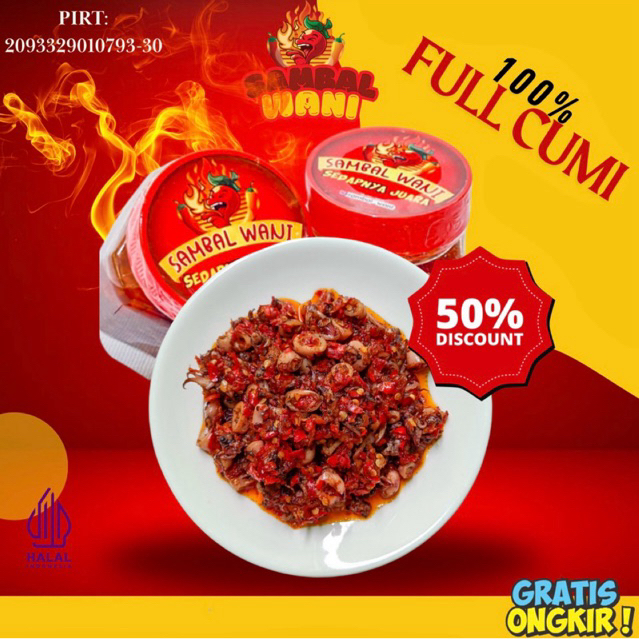 

SAMBAL FULL 100% CUMI TELOR