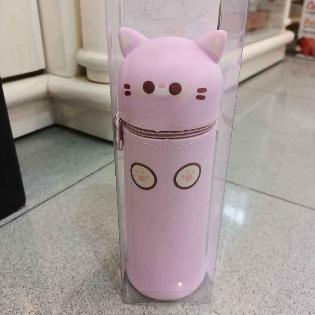 

OH! SOME Kotak pensil silikon silicone pencil case motif kucing cat