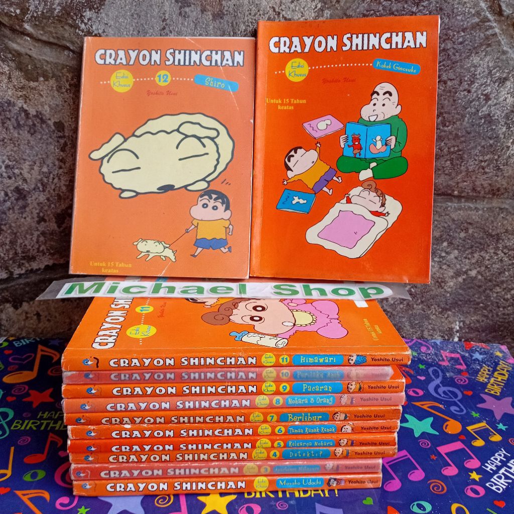 Komik Crayon Shinchan edisi khusus 1-12 LENGKAP LANGKA OREN