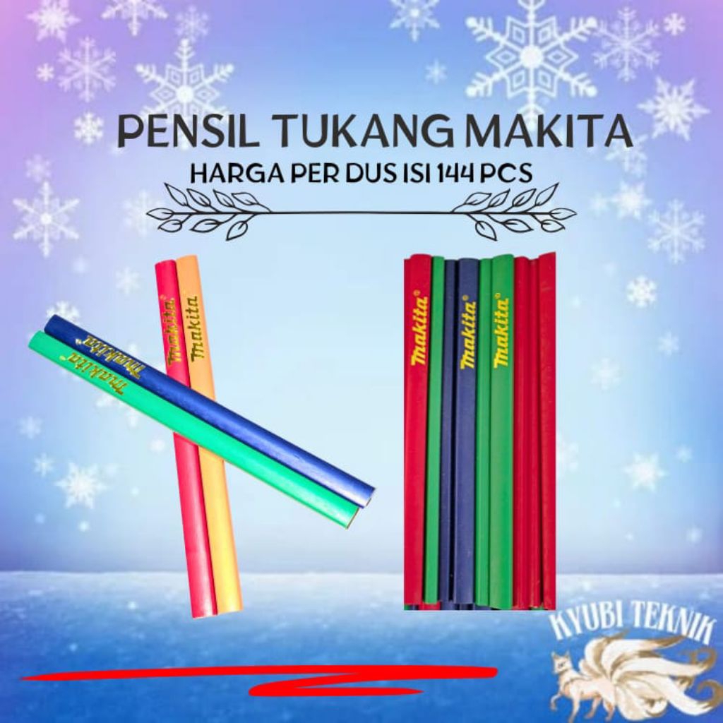 

(1 GROSS/144PCS)Pensil Tukang Makita 18 cm