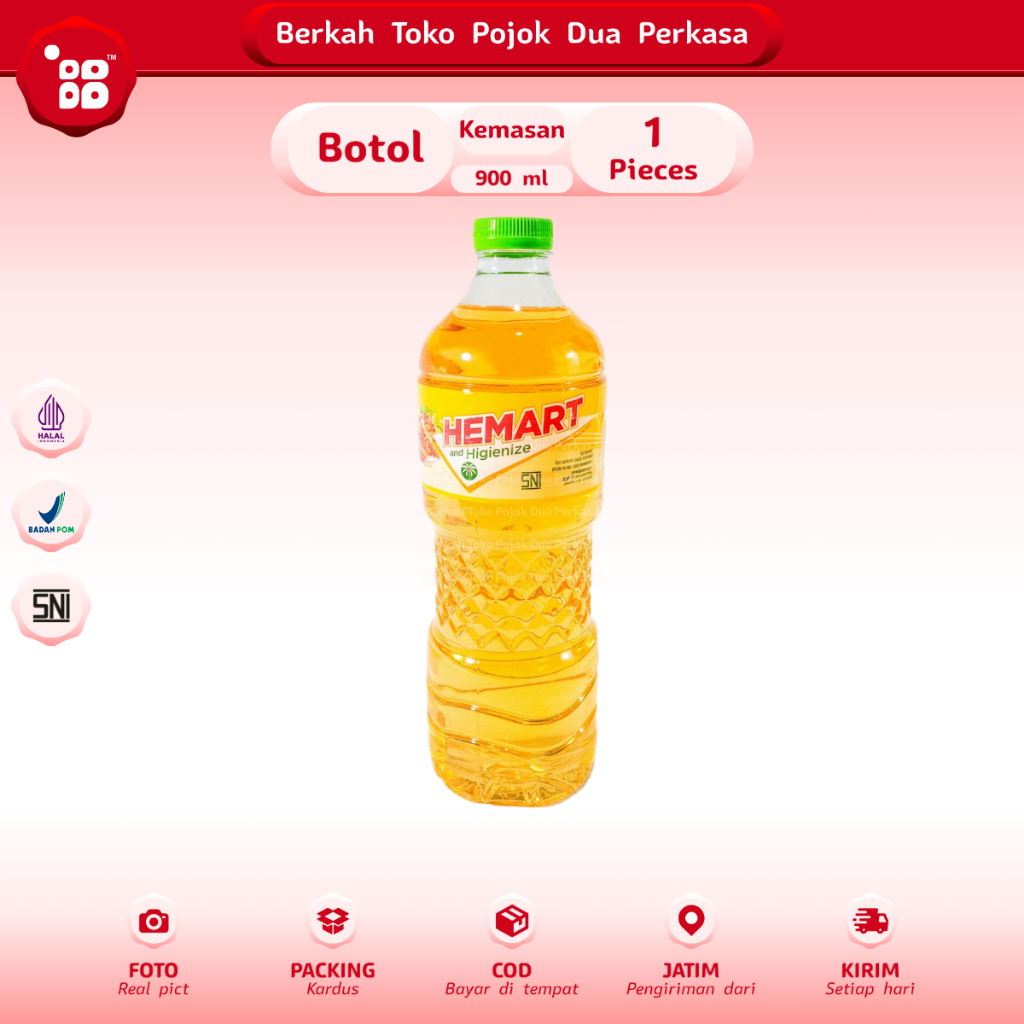 

Hemart Minyak Goreng Botol 900 ml