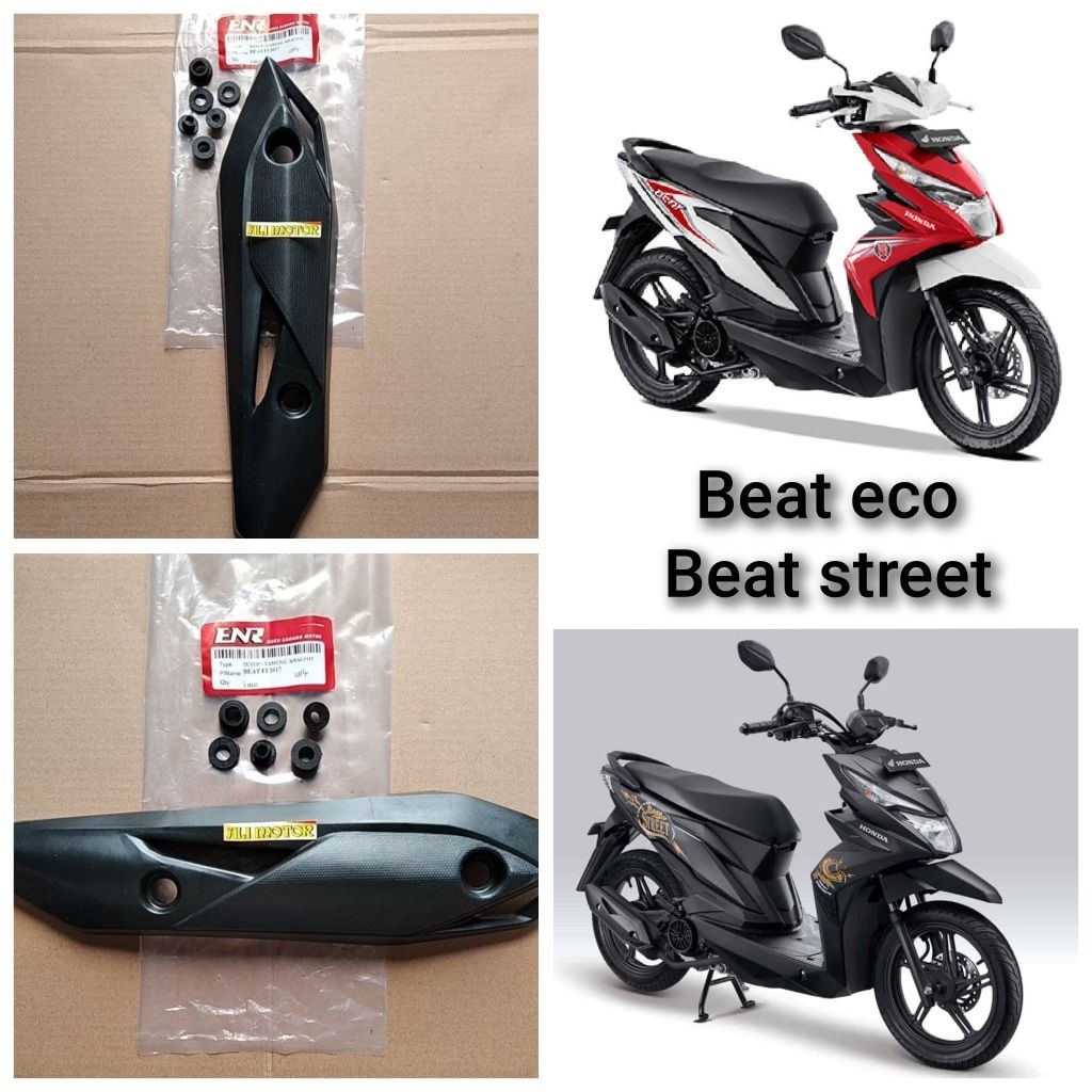 Pelindung knalpot cover tutup knalpot beat fi  K81 2017 sudah ada seal + bus besi tinggal pasang ori