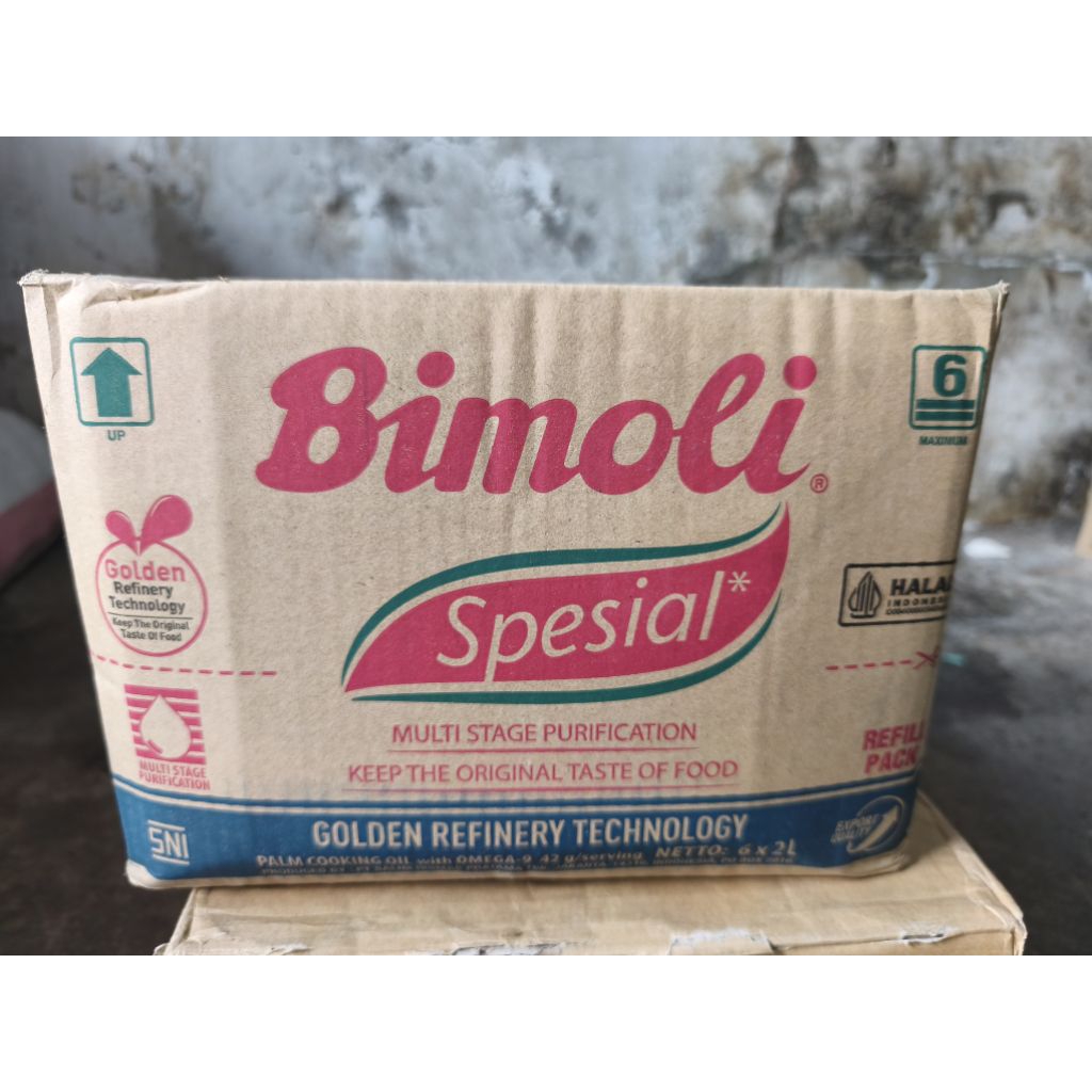 

Bimoli Minyak Goreng 2 liter spesial Refill/1karton