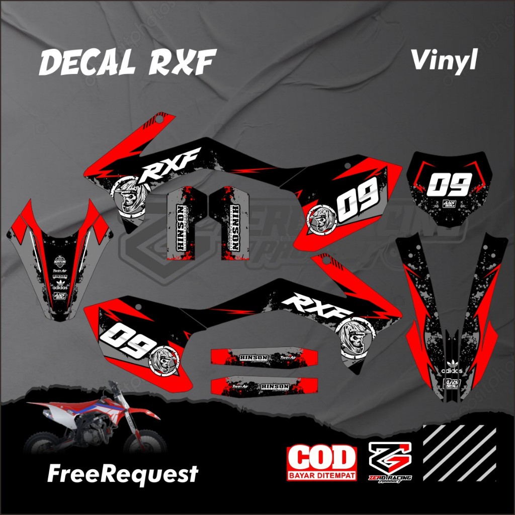 Sticker Decal Stiker Mini Trail RXF 50cc Stiker rxf 110cc Stiker Minti Trail
