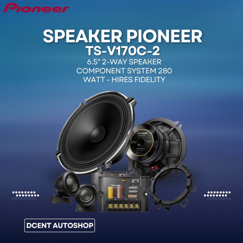 Speaker Komponen Mobil - Speaker Pioneer TS-V170C-2 - 6.5 Inch - 2 Way Speaker Component System - 10