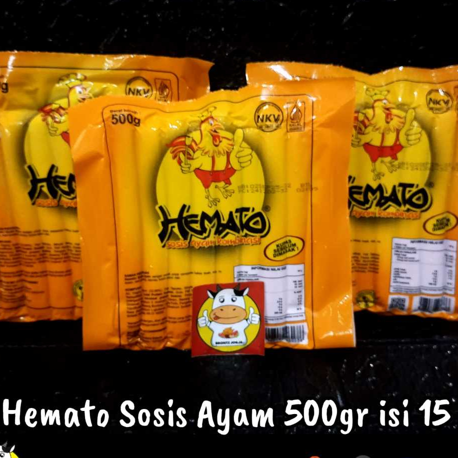 

HEMATO SOSIS AYAM 500GR - FROZEN FOOD - BRONTZ JOGJA