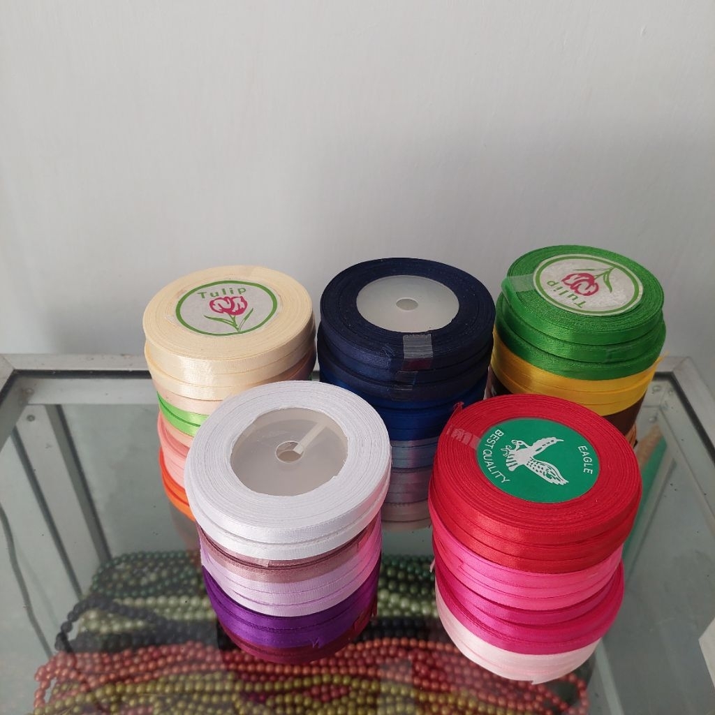 

(1 ROLL) Pita Satin Kreasi 3/4 atau 0,75 cm