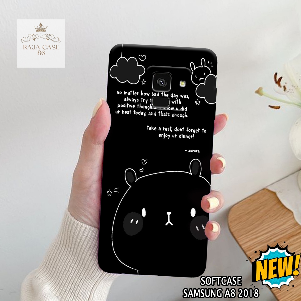 Case Samsung A8 2018 - Rajacase - casing Samsung A8 2018 - Motif case Cartoon - Pelindung handphone 