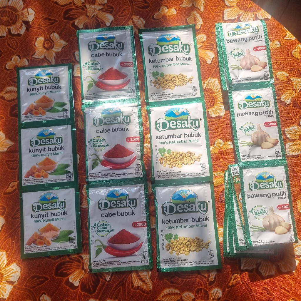 

Bumbu Bubuk Rempah Murni – Cabai, Bawang Putih, Ketumbar, Kunyit – 100% Natural tanpa Campuran